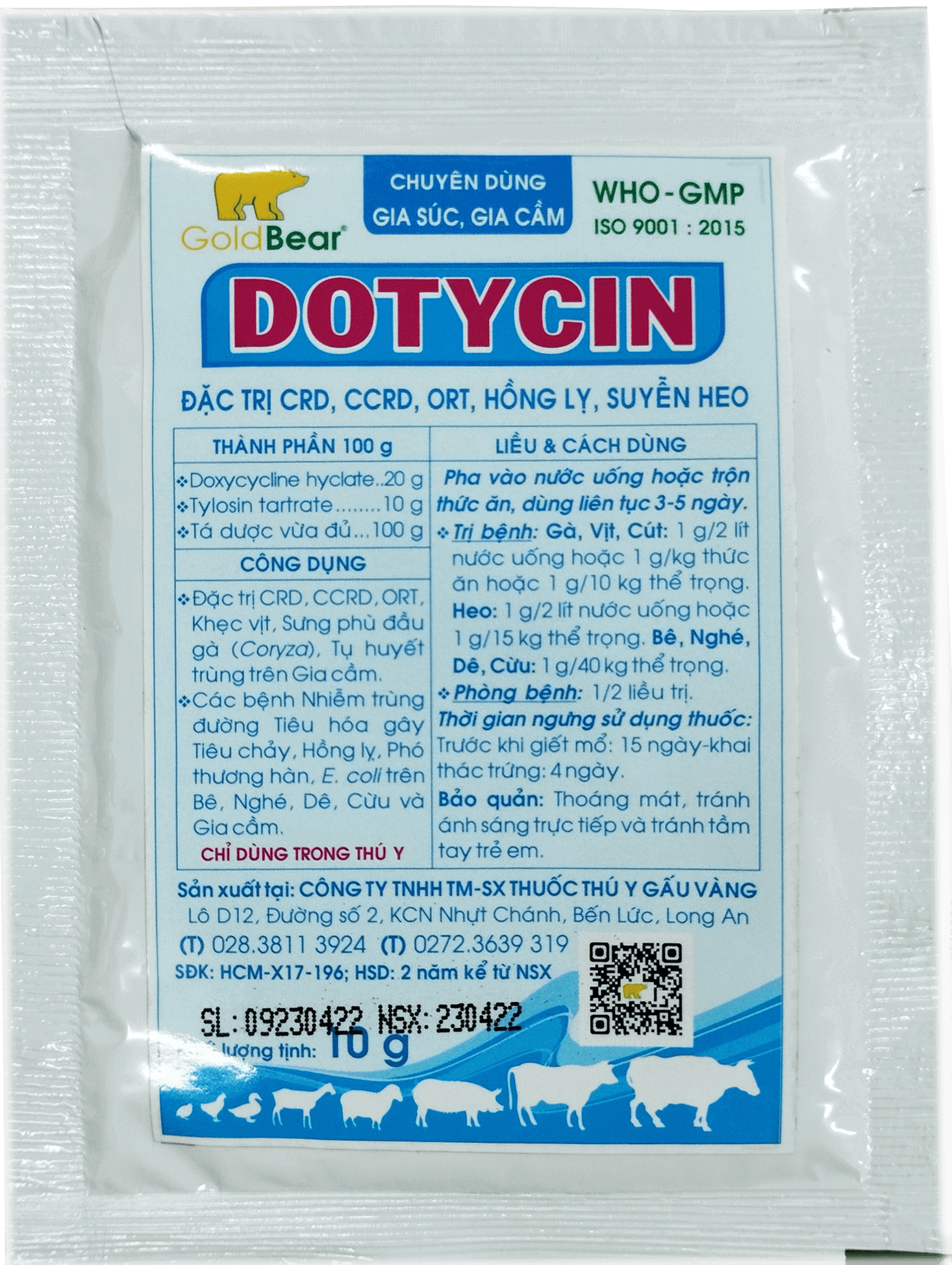 Rx-DOTYCIN (10 G/GÓI)-Thuốc kê đơn