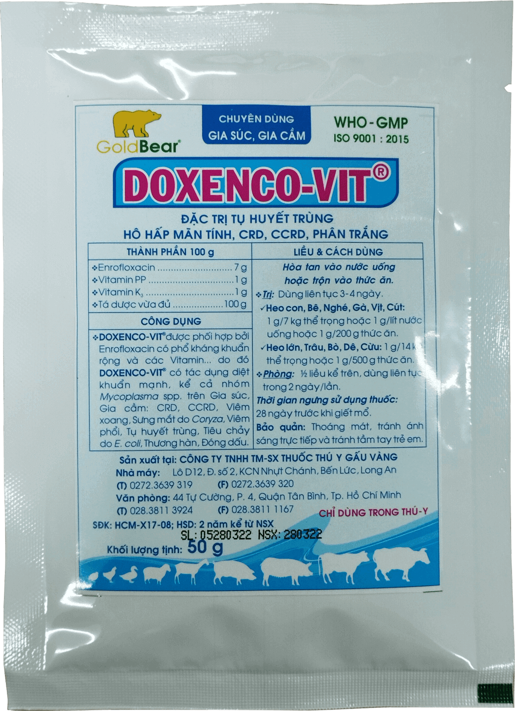 Rx-DOXENCO-VIT (50 G/GÓI)-Thuốc kê đơn
