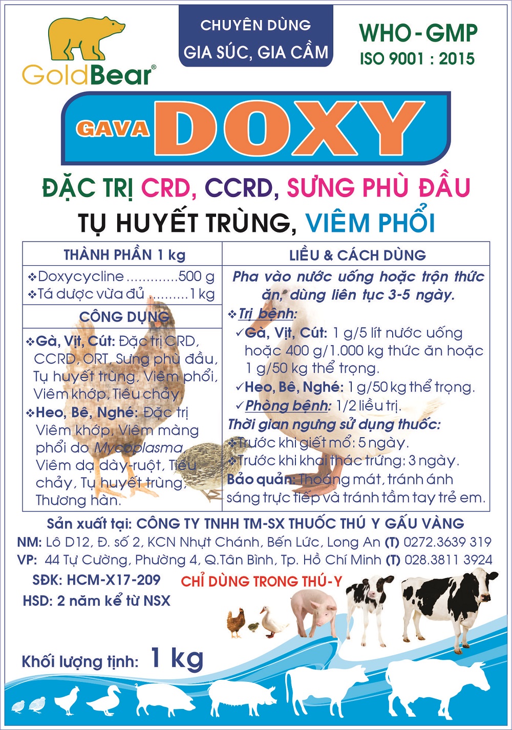 Rx-GAVA DOXY (1 KG/GÓI)-Thuốc kê đơn