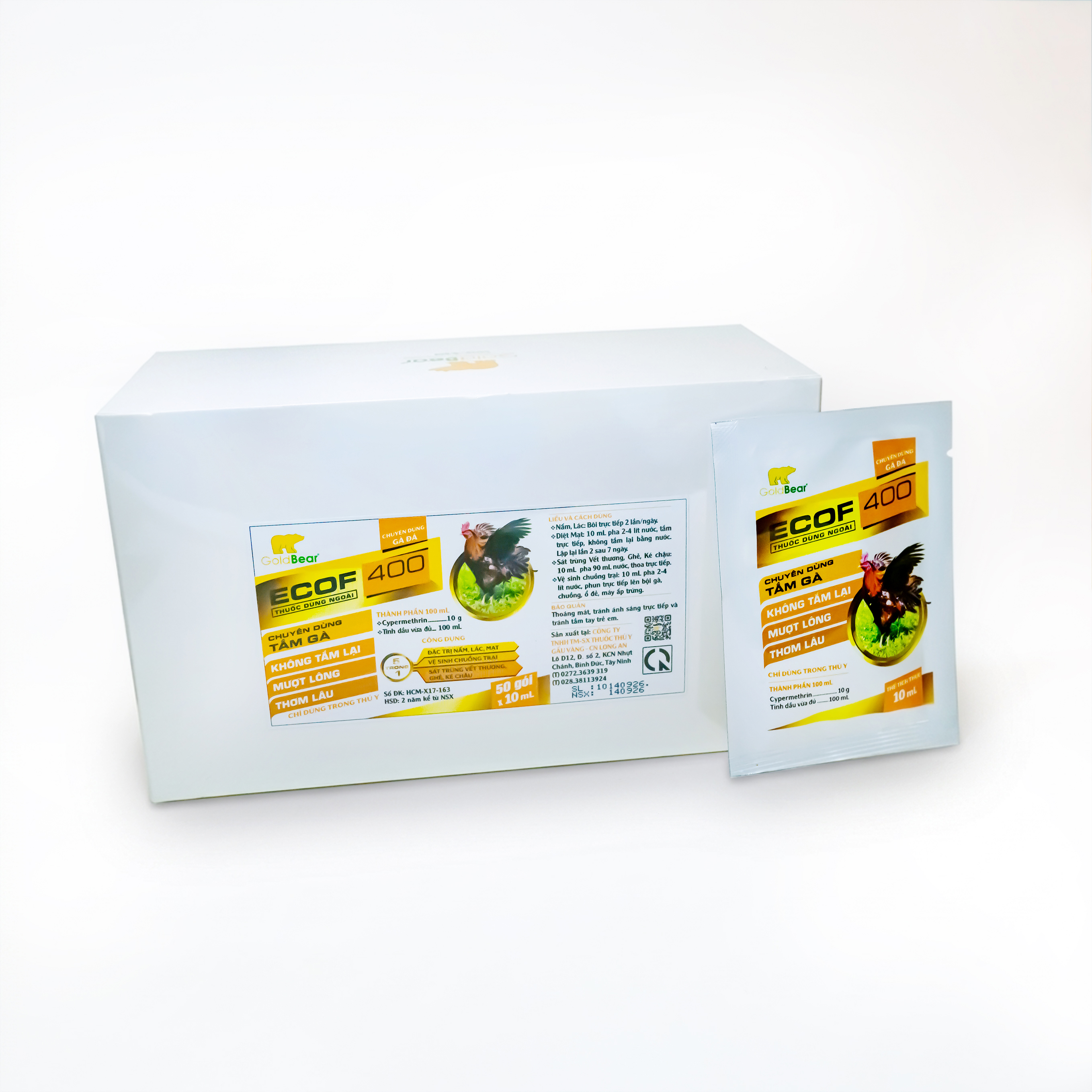 ECOF 400 (10ML/GÓI)-TẮM GÀ