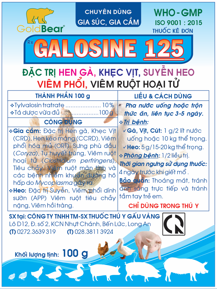 GALOSINE 125 (100 G/GÓI)-Thuốc kê đơn