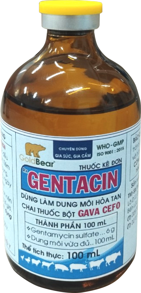 BỘ ĐÔI SẢN PHẨM: GAVA CEFO-GENTACIN (10 G-100 ML)