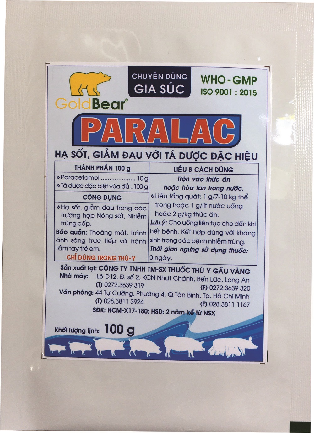 Rx-PARALAC (100 G/GÓI)-Thuốc kê đơn