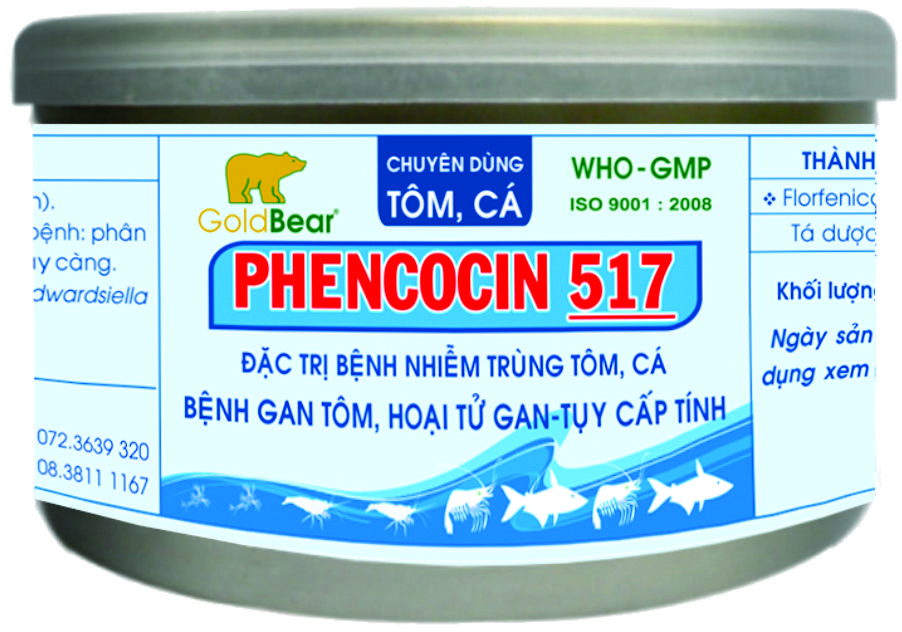 Rx-PHENCOCIN 517 (100 G/LON) THỦY SẢN-Thuốc kê đơn