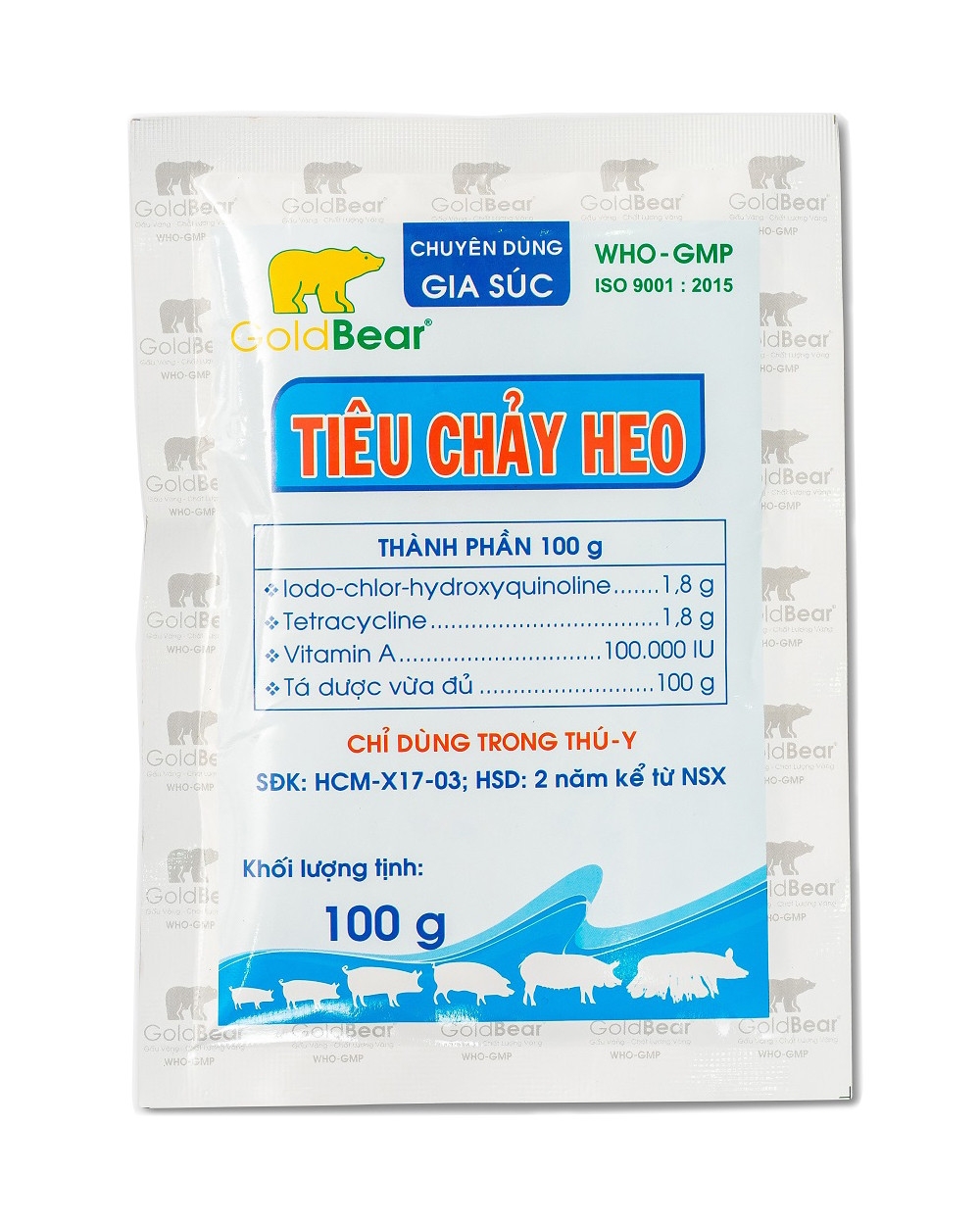 Rx-TIÊU CHẢY HEO (100 G/GÓI)-Thuốc kê đơn