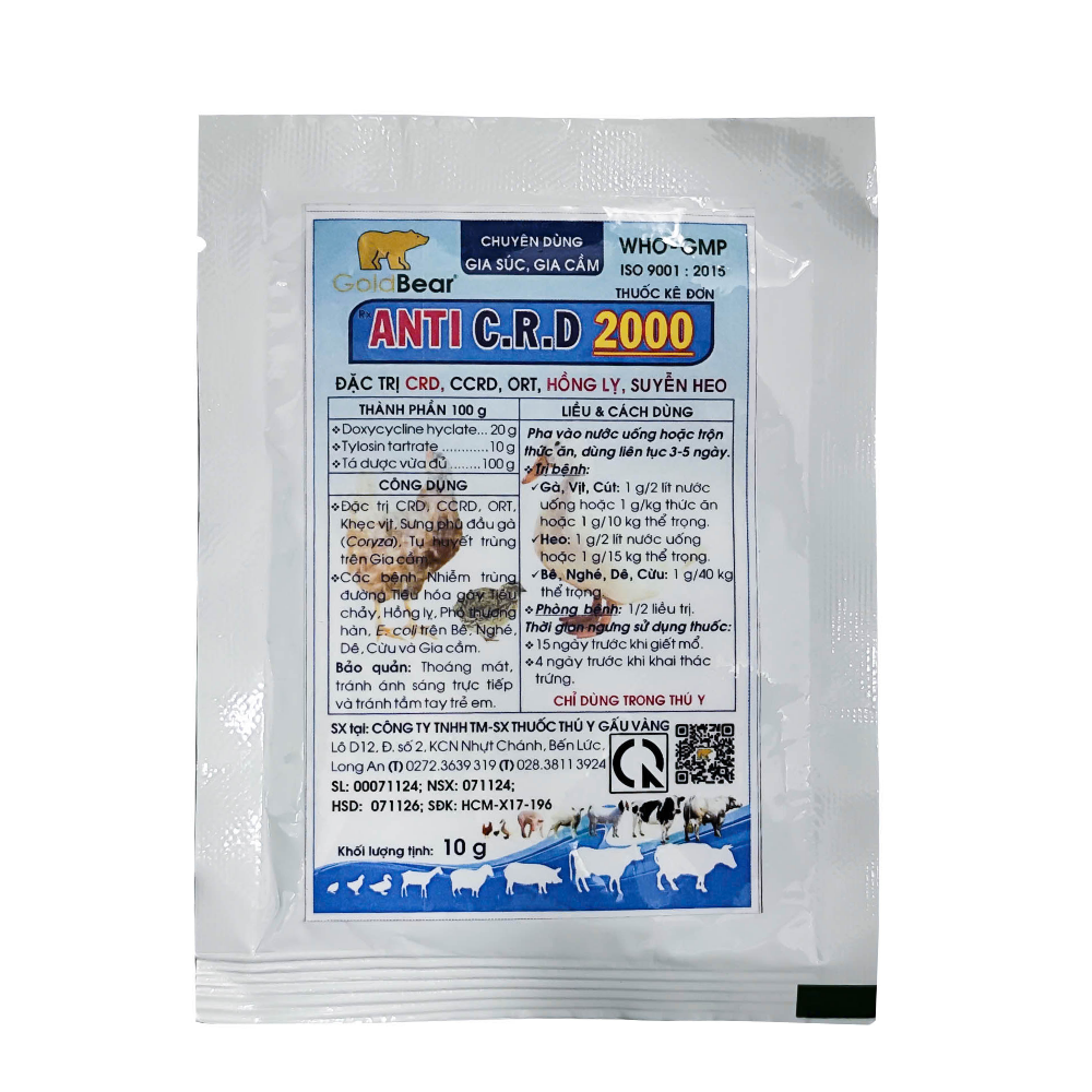 Rx-ANTI C.R.D 2000 (10 G/GÓI)-Thuốc kê đơn