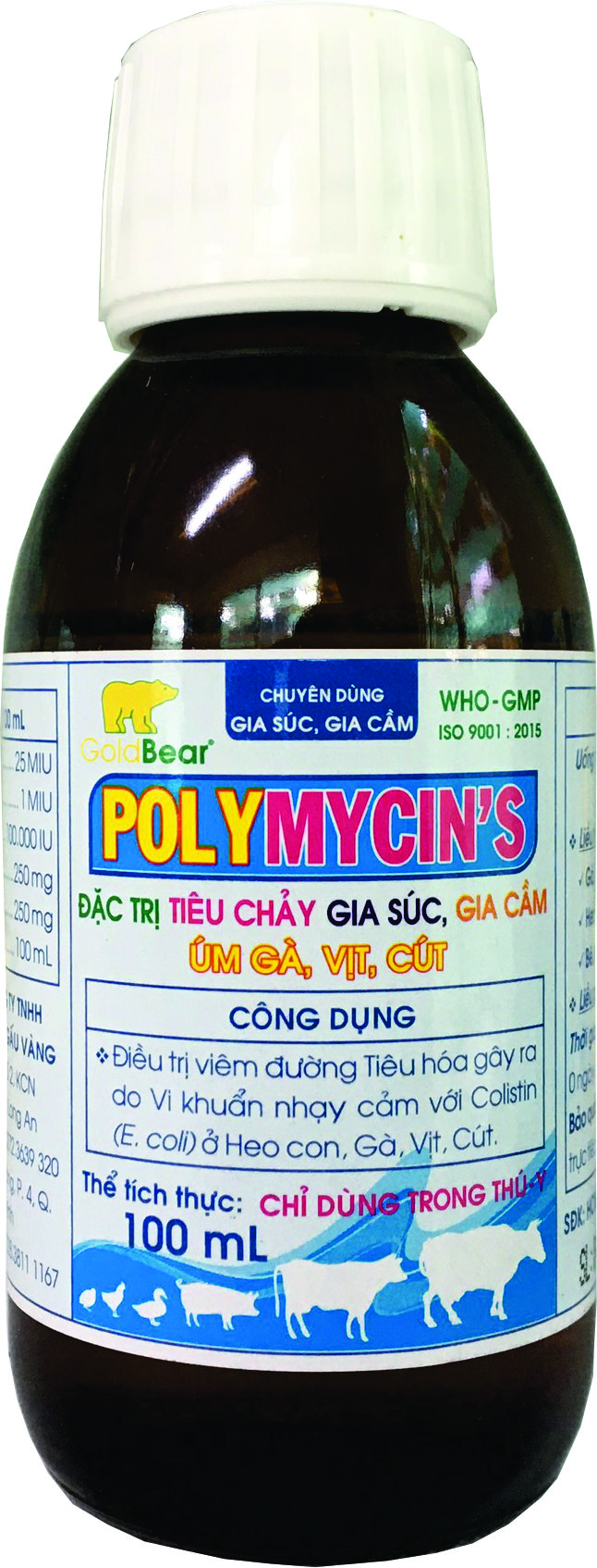 Rx-POLYMYCIN'S (100 ML/LỌ)-Thuốc kê đơn