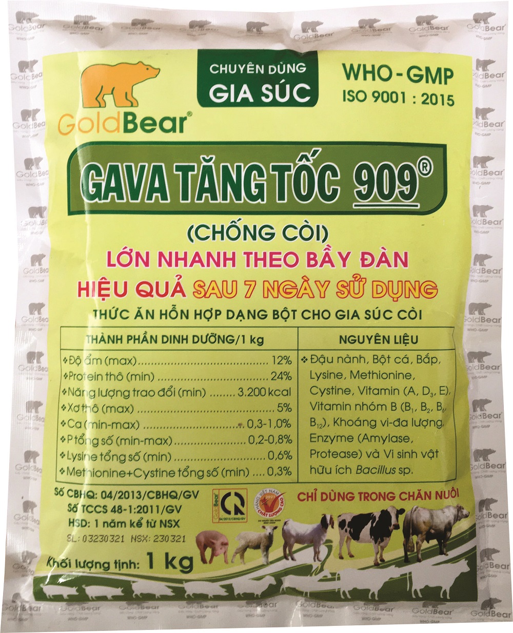 GAVA TĂNG TỐC 909 (1 KG/GÓI)