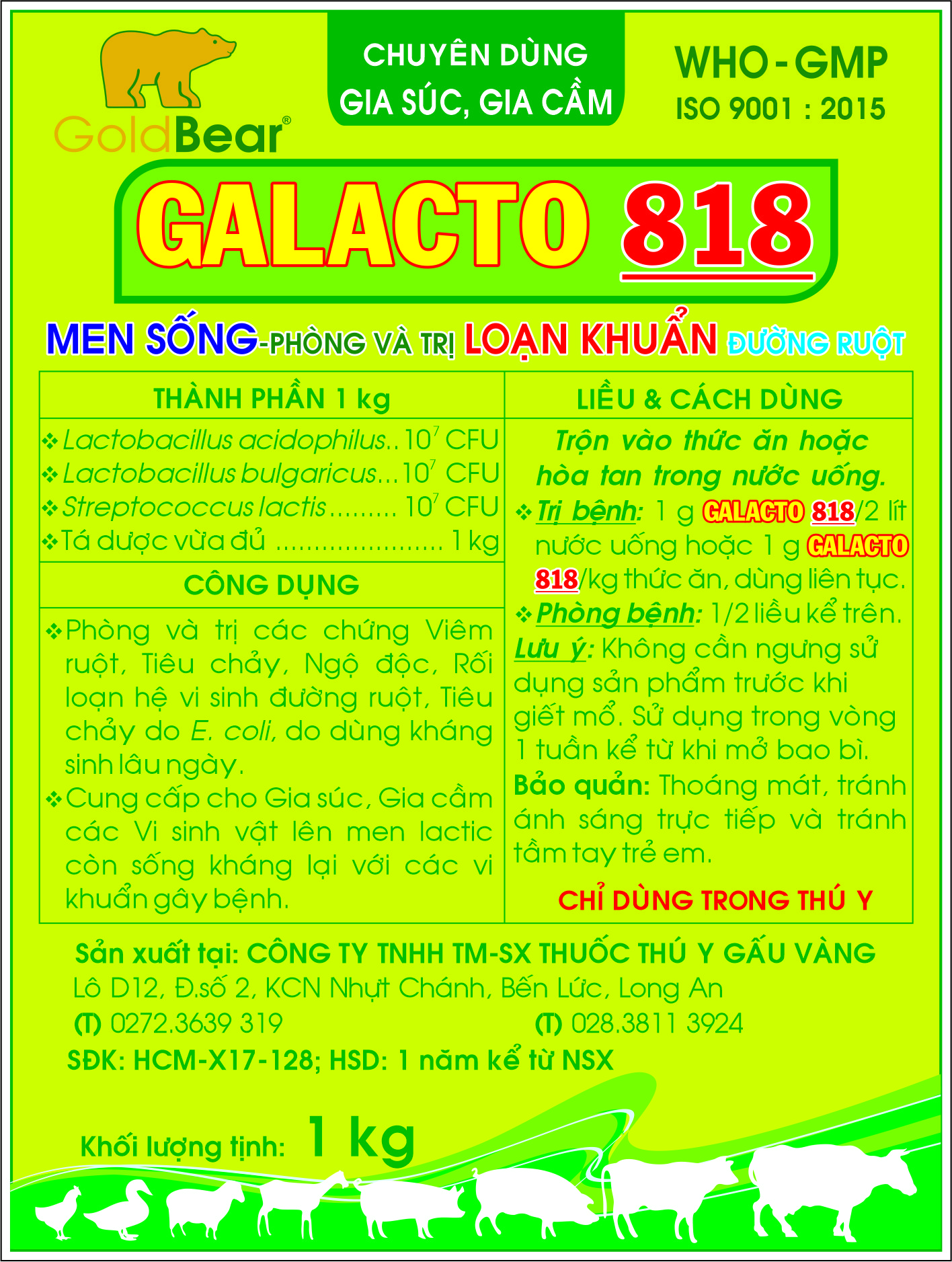 Rx-GALACTO 818 (1 KG/GÓI)-Thuốc kê đơn