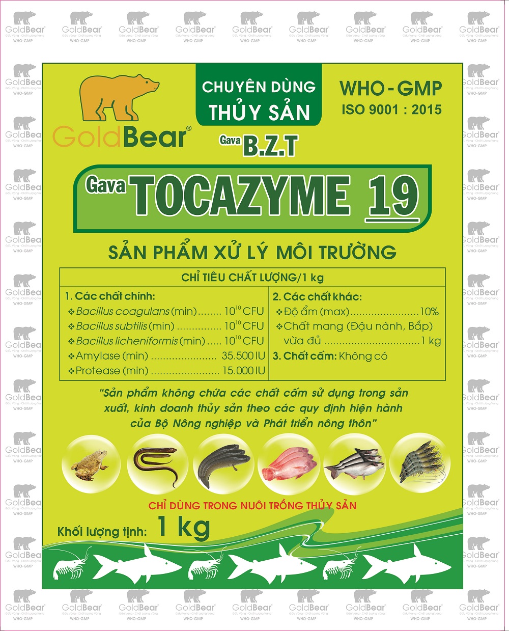 GAVA TOCAZYME 19/B.Z.T (1 KG/GÓI)