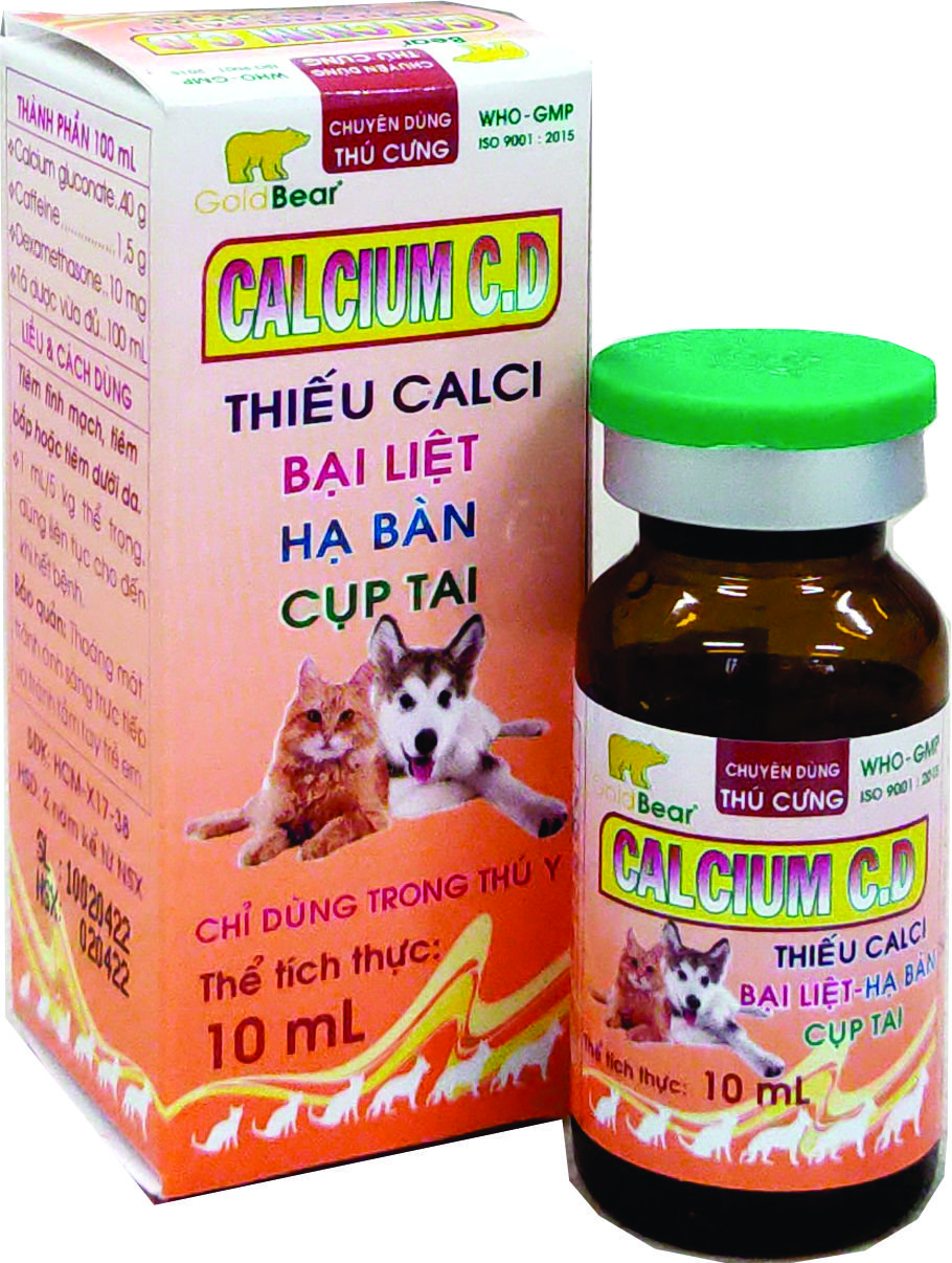 CALCIUM C.D (10 ML/LỌ) THÚ CƯNG