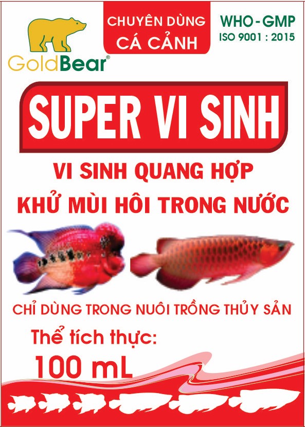 SUPER VI SINH (100 ML/LỌ)-CÁ CẢNH
