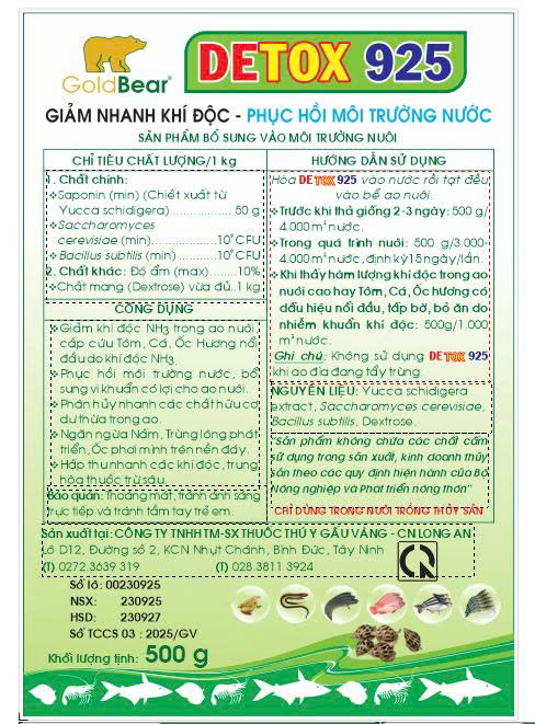 DETOX 925 500G/GÓI