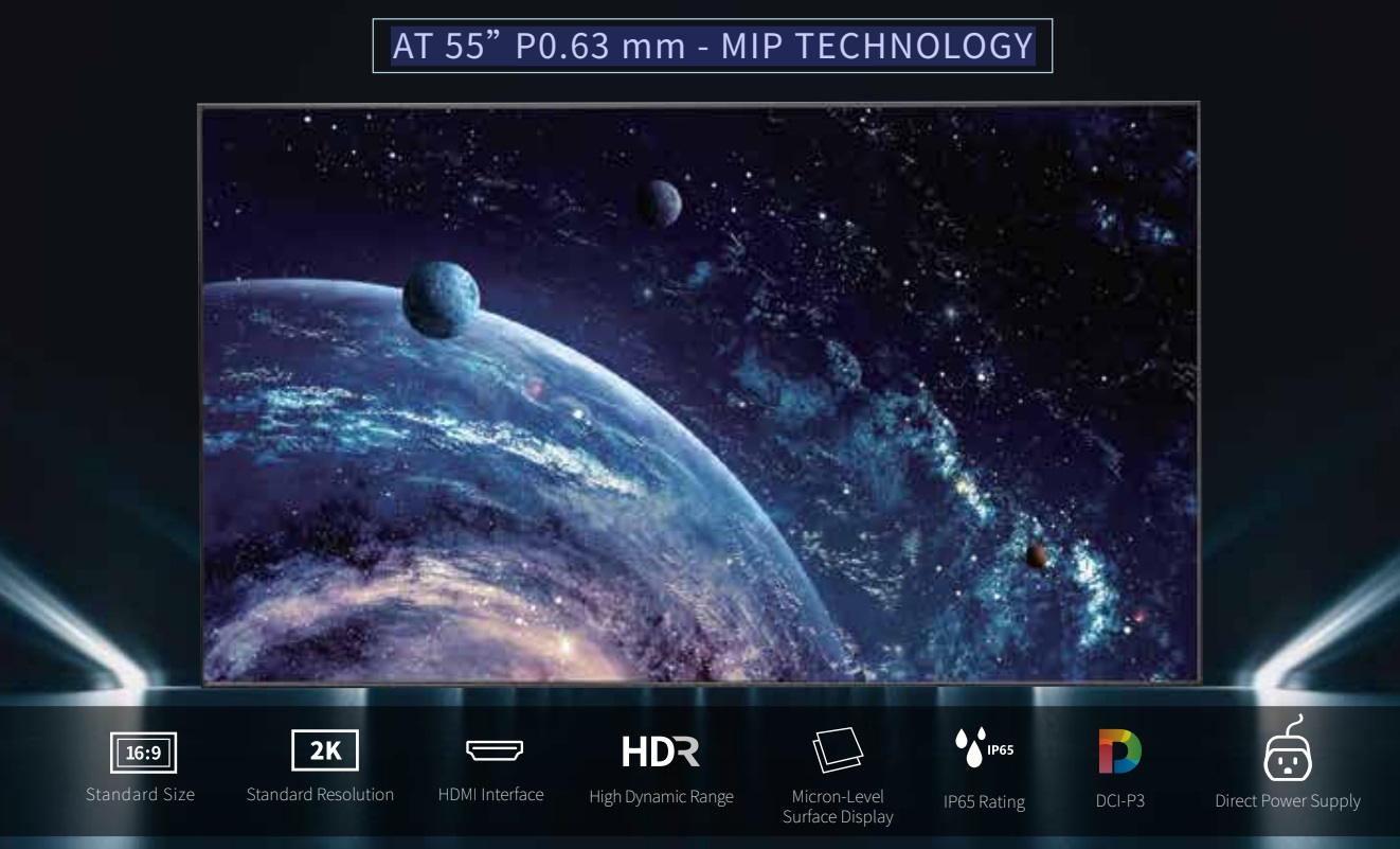 QUANTUM Series AT 55” MIP: Đột Phá Công Nghệ LED Hiển Thị Siêu Sắc Nét, Định Nghĩa Lại Chuẩn Mực Thị Trường