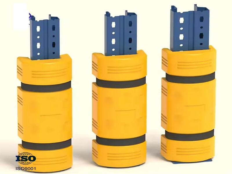 Ốp chống va chân cột kệ hàng nhà kho công