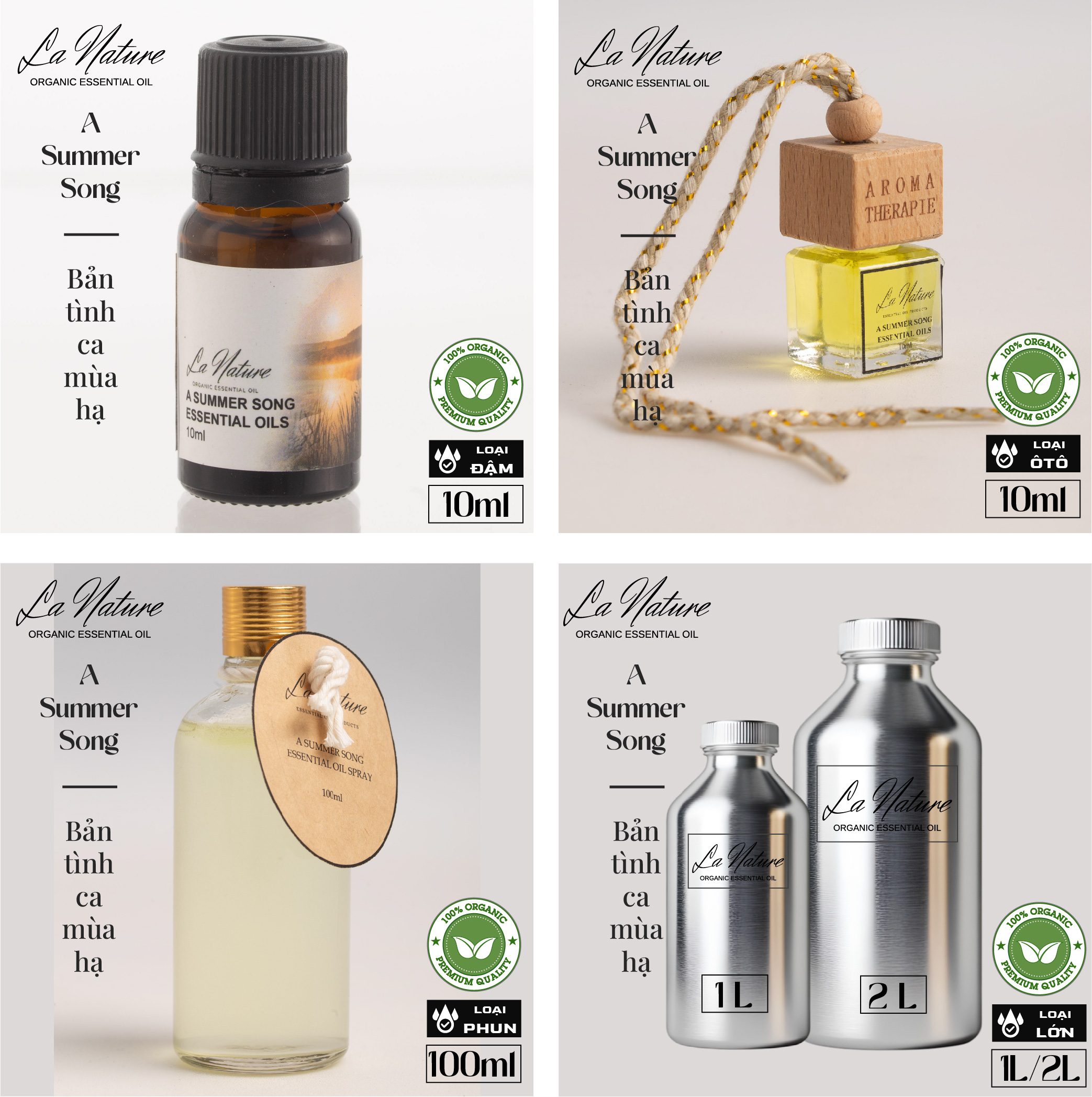Tinh dầu LA NATURE 100ml A summer song / Bản tình ca mùa hạ (Phun)