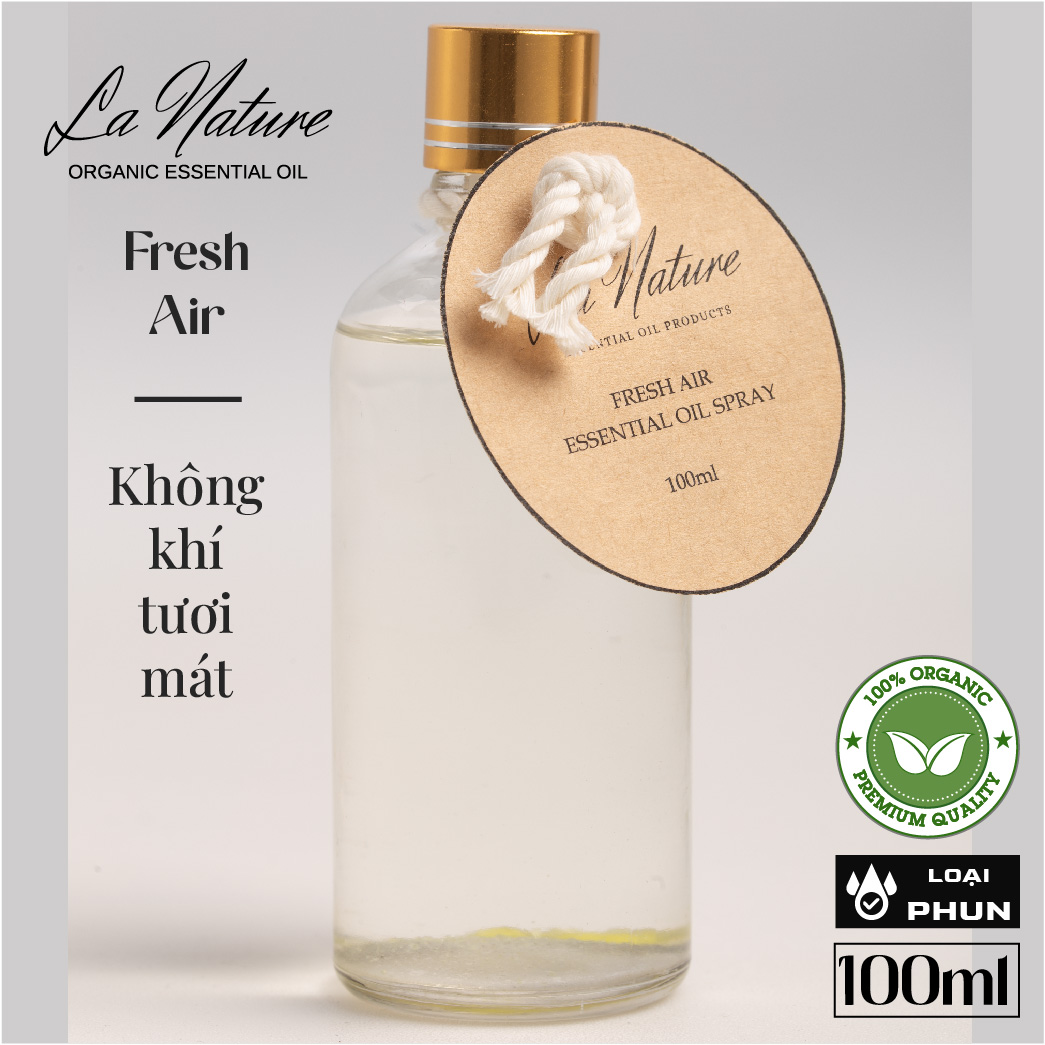 Tinh dầu LA NATURE 100ml Fresh air / Không khí tươi mát (Phun)