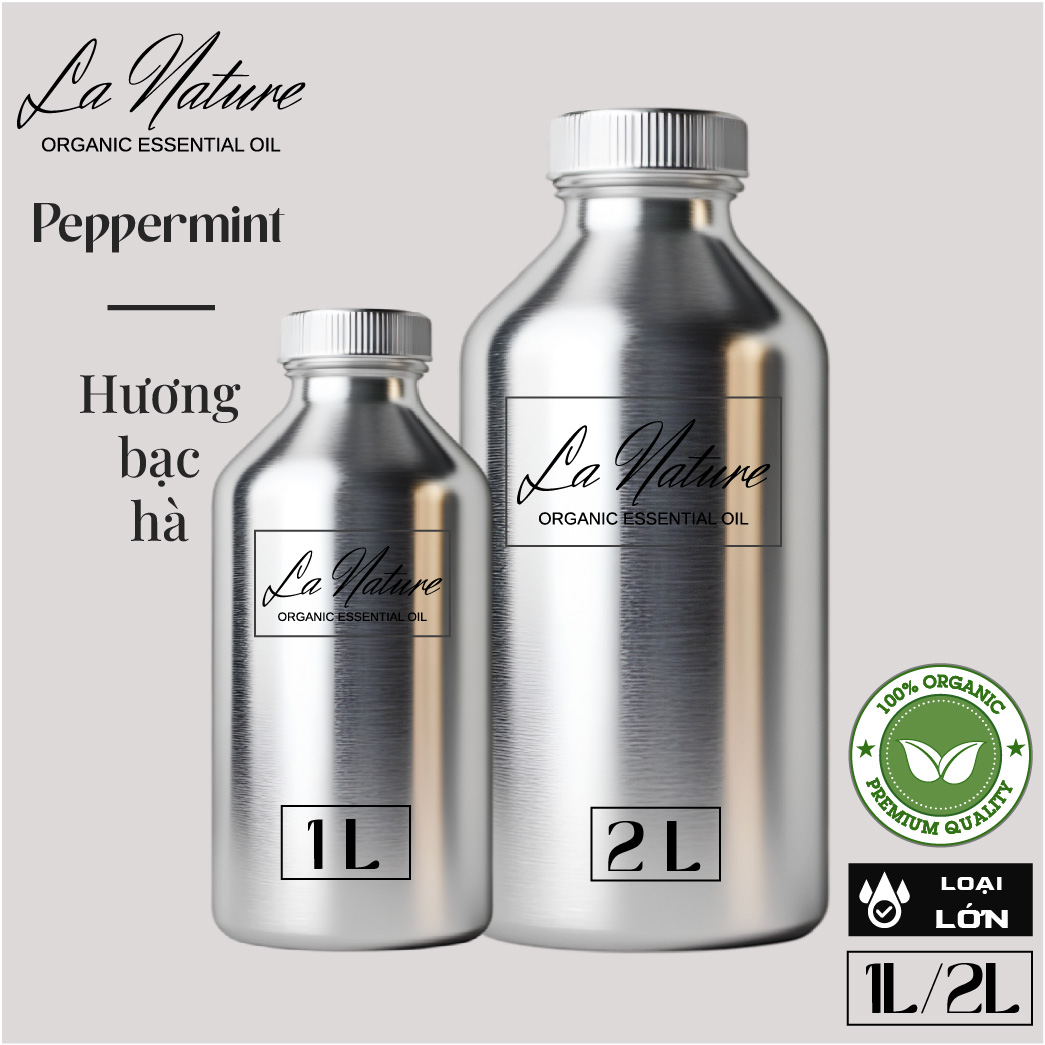Tinh dầu LA NATURE 1L2L Peppermint / Lá bạc hà (Phun)