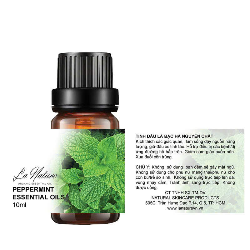 Tinh dầu LA NATURE 10ml OTO Peppermint / Lá bạc hà (Đậm)