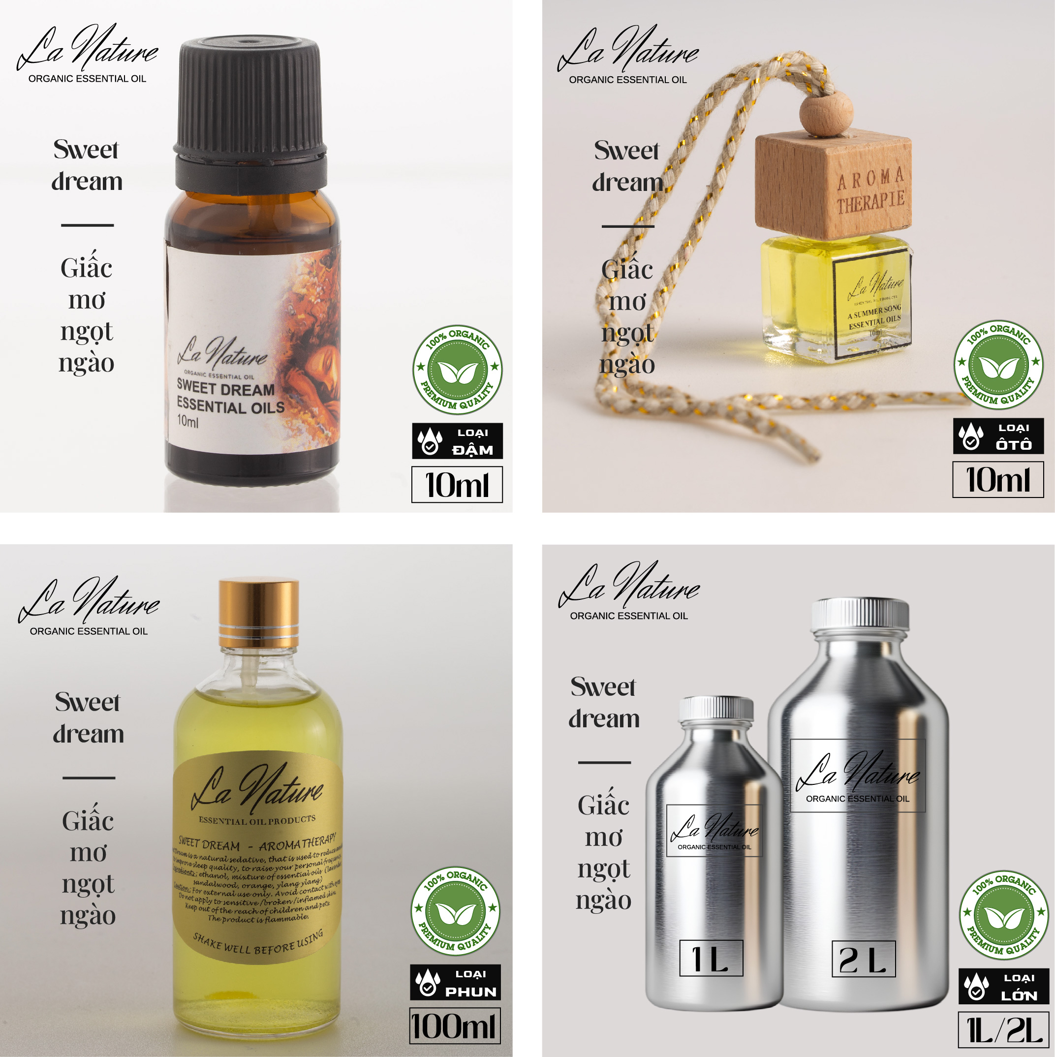 Tinh dầu LA NATURE 100ml Sweet Dream / Giấc mơ ngọt ngào (Phun)