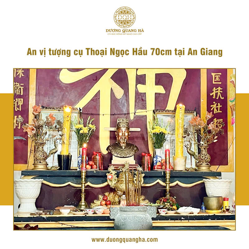 AN VỊ TƯỢNG CỤ THOẠI NGỌC HẦU 70CM TẠI AN GIANG
