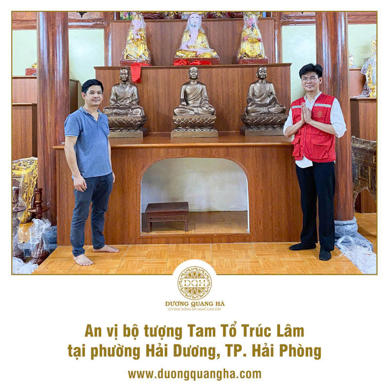 AN VỊ TƯỢNG TAM TỔ TRÚC LÂM TẠI PHƯỜNG HẢI DƯƠNG, HẢI PHÒNG