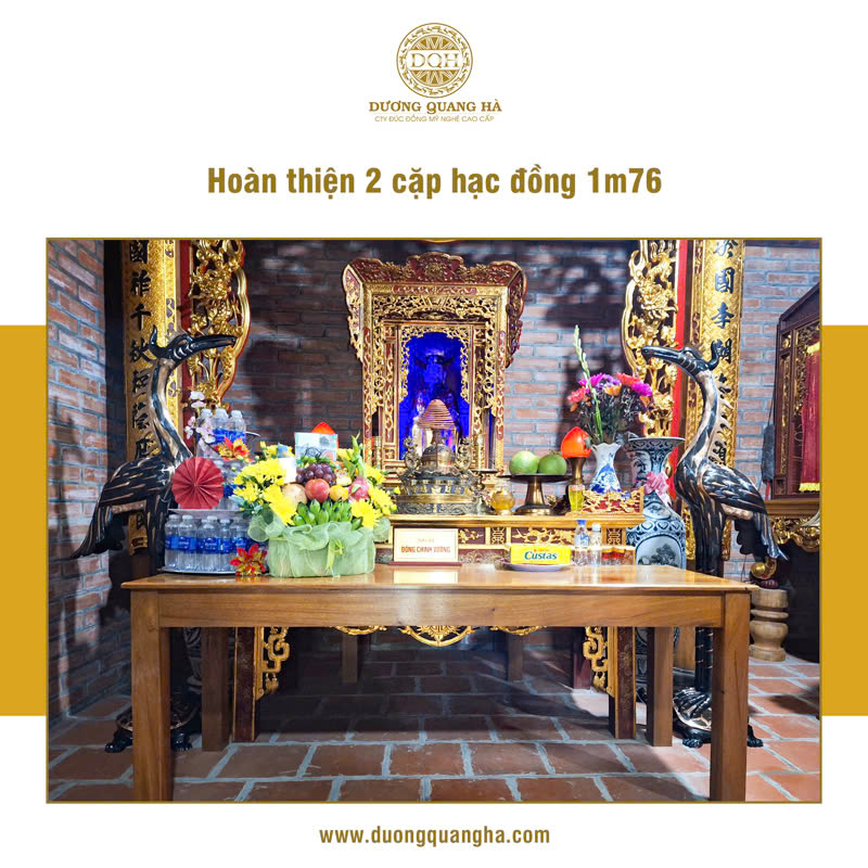 BÀN GIAO 2 CẶP HẠC TẠI ĐỀN KHE SẶT, CON CUÔNG, NGHỆ AN