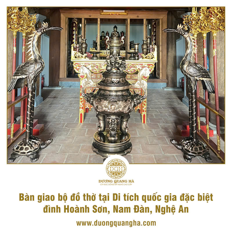 BÀN GIAO BỘ ĐỒ THỜ CHO DI TÍCH QUỐC GIA ĐẶC BIỆT ĐÌNH HOÀNH SƠN, NAM ĐÀN, NGHỆ AN