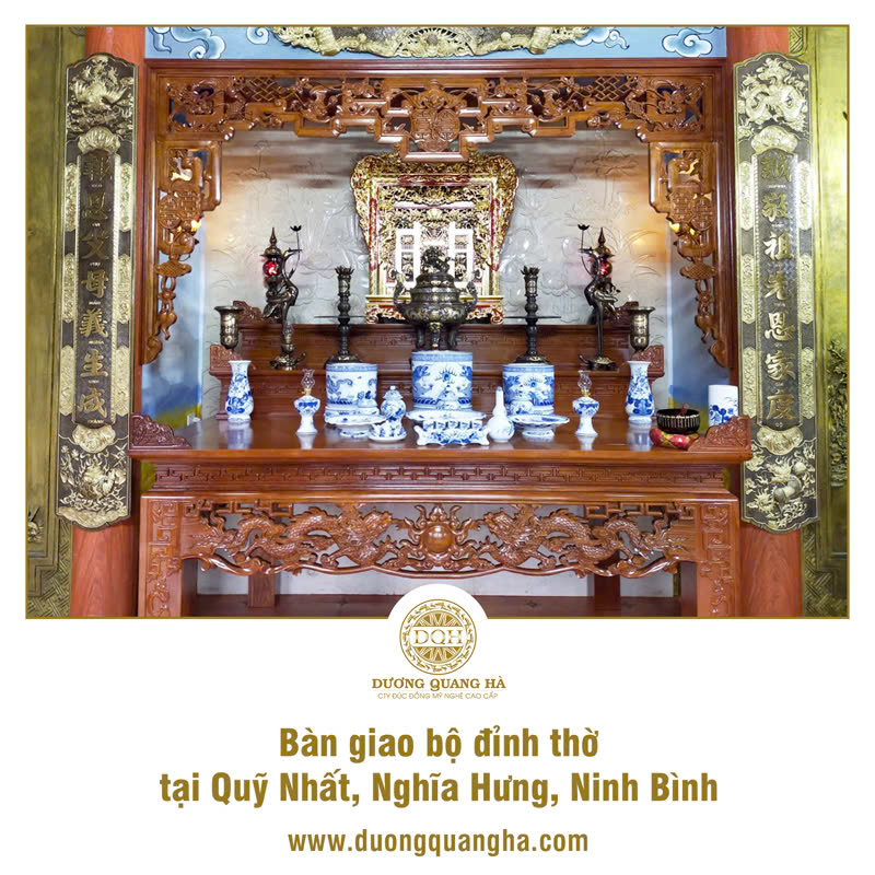 BÀN GIAO BỘ ĐỒ THỜ TẠI NGHĨA HƯNG, NINH BÌNH