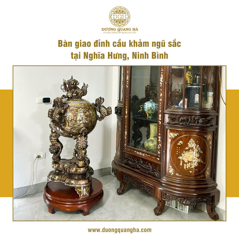 BÀN GIAO ĐỈNH CẦU 1,27M KHẢM NGŨ SẮC TẠI NGHĨA HƯNG, NINH BÌNH