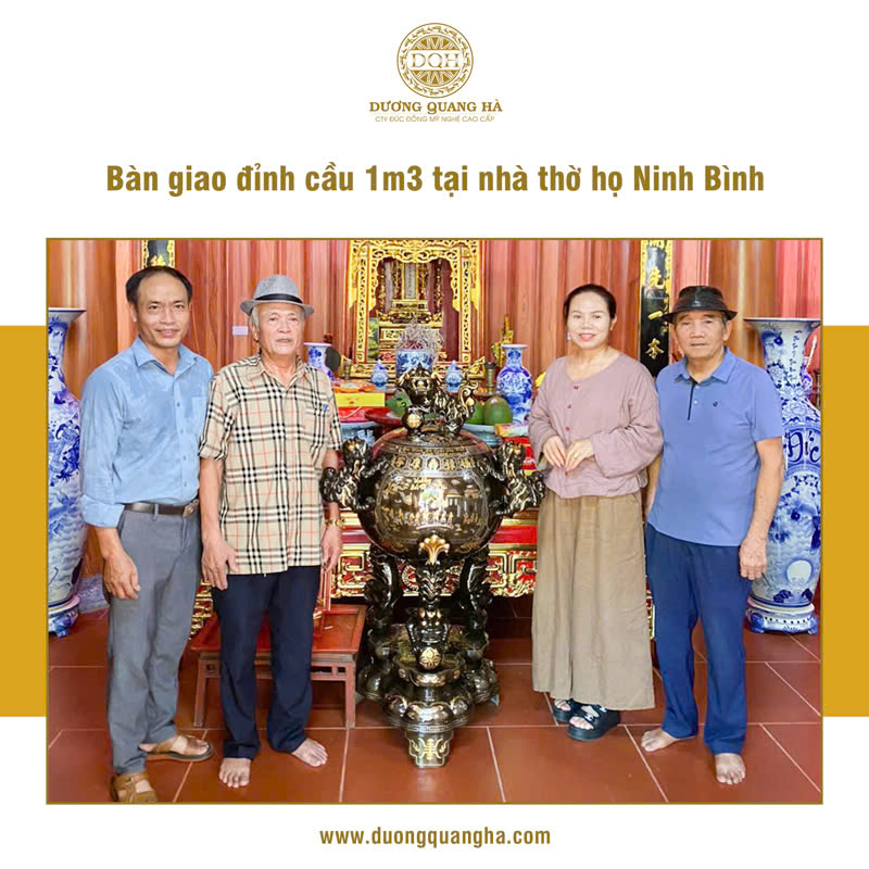 BÀN GIAO ĐỈNH CẦU 1M3 KHẢM TẠI NHÀ THỜ HỌ NINH BÌNH