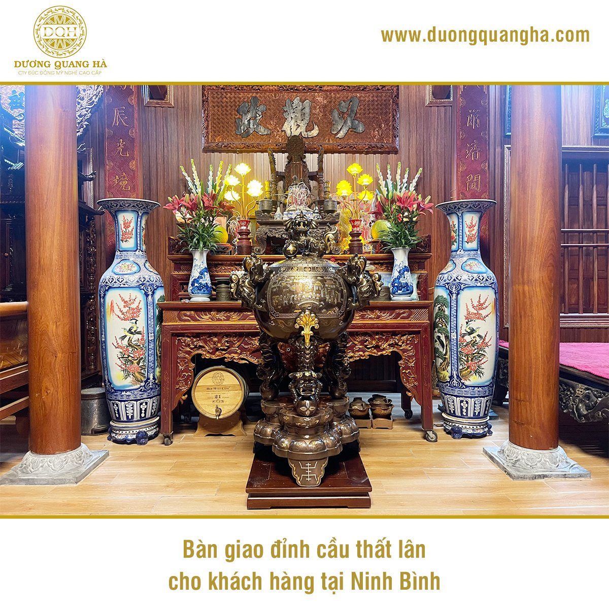 BÀN GIAO ĐỈNH CẦU THẤT LÂN CHO GIA ĐÌNH KHÁCH HÀNG TẠI NINH BÌNH