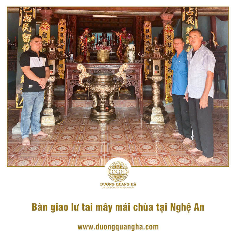 BÀN GIAO LƯ TAI MÂY MÁI CHÙA CHO KHÁCH HÀNG Ở NGHỆ AN