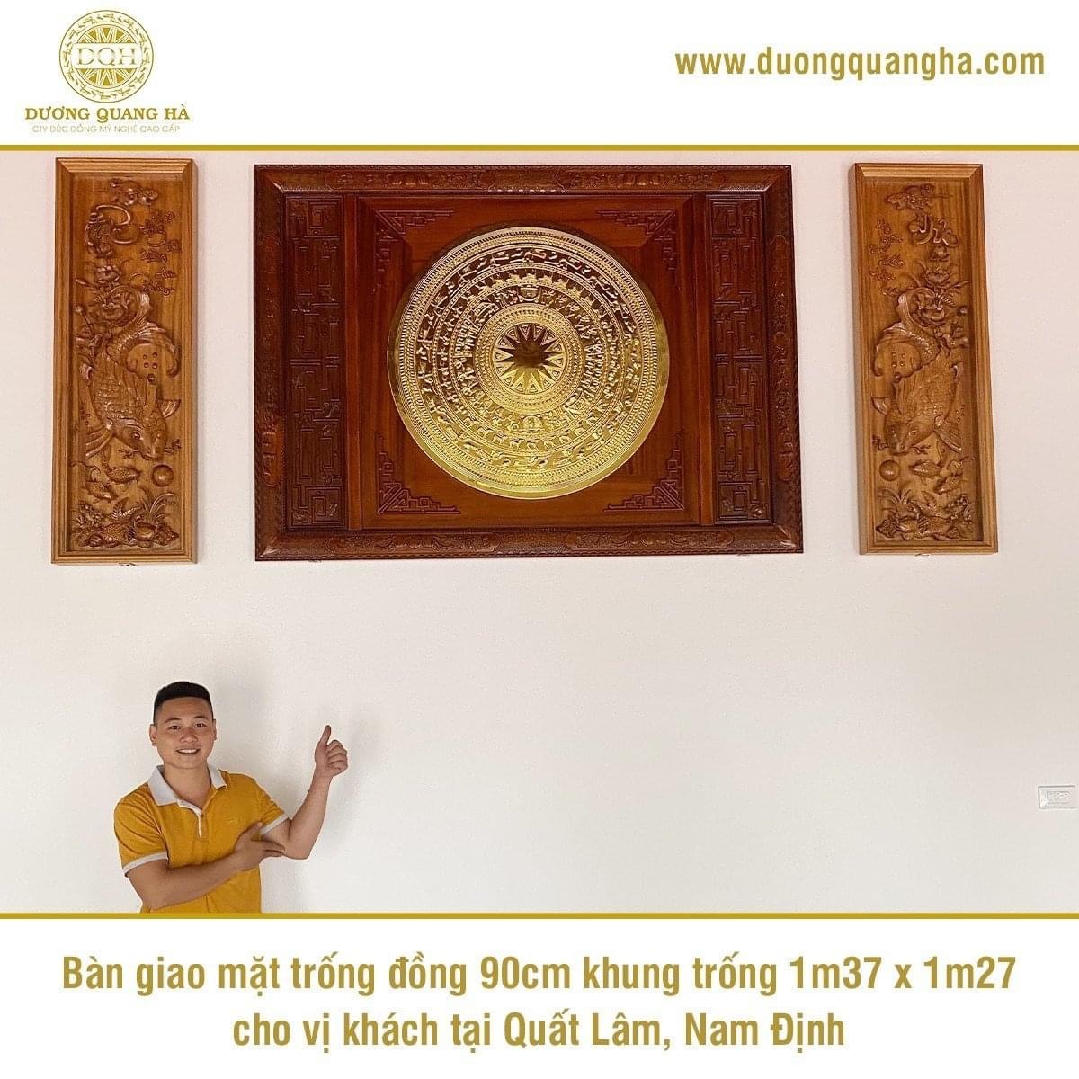 BÀN GIAO MẶT TRỐNG ĐỒNG CHO KHÁCH HÀNG TẠI QUẤT LÂM, NAM ĐỊNH