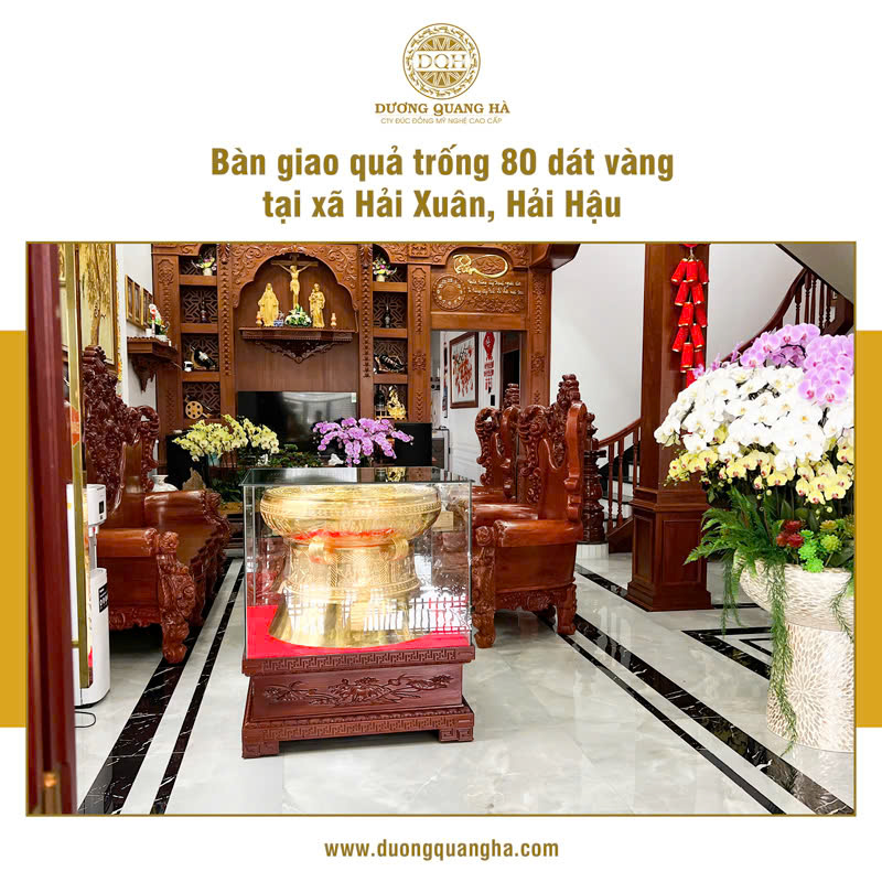 BÀN GIAO TRỐNG 80 DÁT VÀNG TẠI XÃ HẢI XUÂN, NINH BÌNH