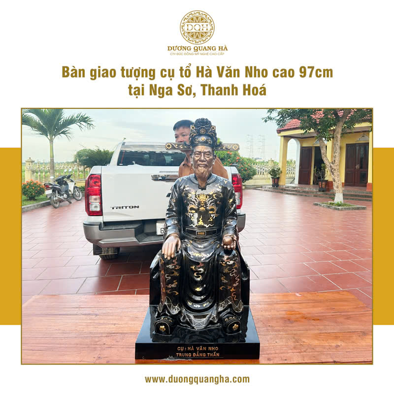 BÀN GIAO TƯỢNG CỤ TỔ HÀ VĂN NHO CAO 97 TẠI NGA SƠN, THANH HOÁ