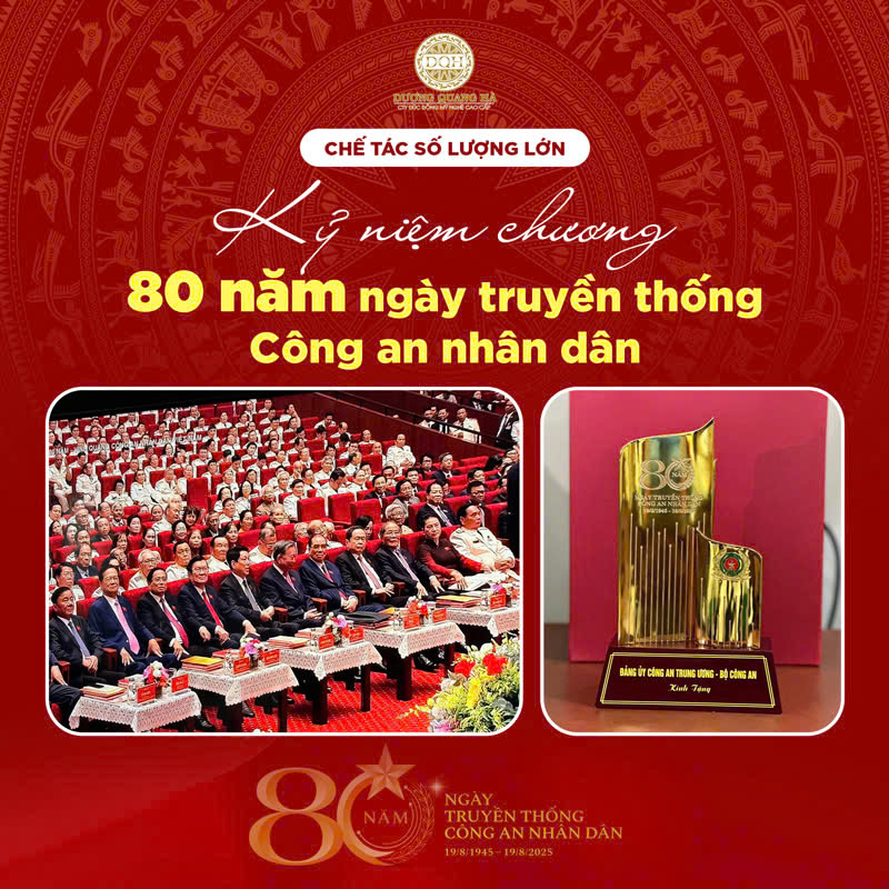 CHẾ TÁC QUÀ TẶNG ĐẶC BIỆT CHO BỘ CÔNG AN