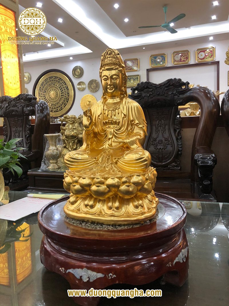 Địa chỉ mua tượng Phật bằng đồng mạ vàng chất lượng