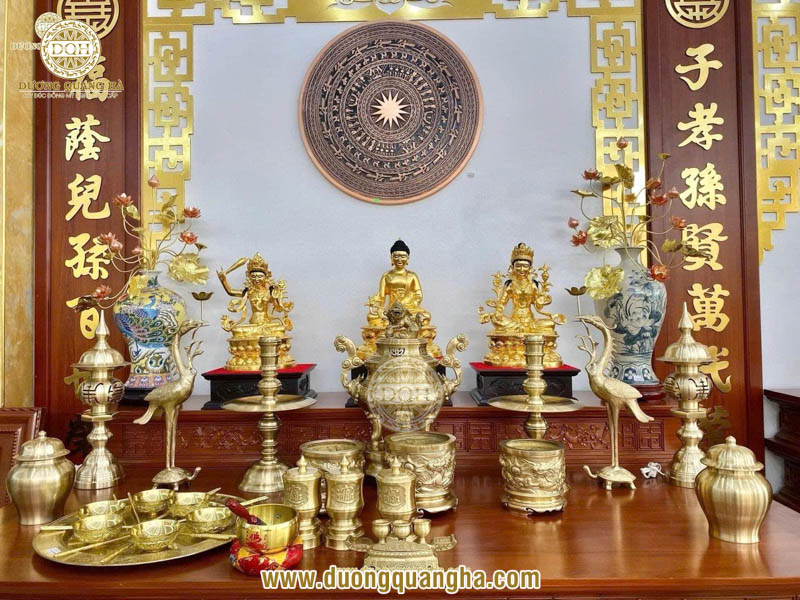Tuyển chọn những mẫu đồ thờ cúng bằng đồng giá rẻ, bền, đẹp