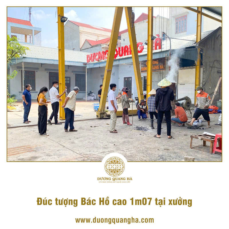 ĐÚC TƯỢNG CHỦ TỊCH HỒ CHÍ MINH CAO 1M07