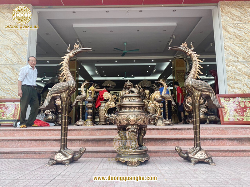 Hạc thờ bằng đồng chính hãng, chất lượng, giá tốt, giao tận nơi