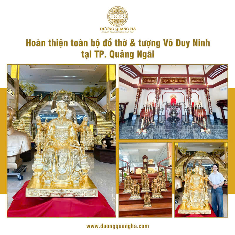 HOÀN THIỆN PHÒNG THỜ VÀ TƯỢNG VÕ DUY NINH TẠI TP. QUẢNG NGÃI