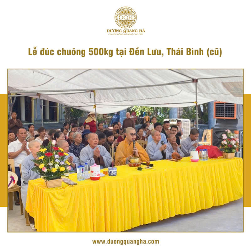 LỄ ĐÚC CHUÔNG ĐỒNG TẠI ĐỀN LƯU, HƯNG YÊN (THÁI BÌNH CŨ)