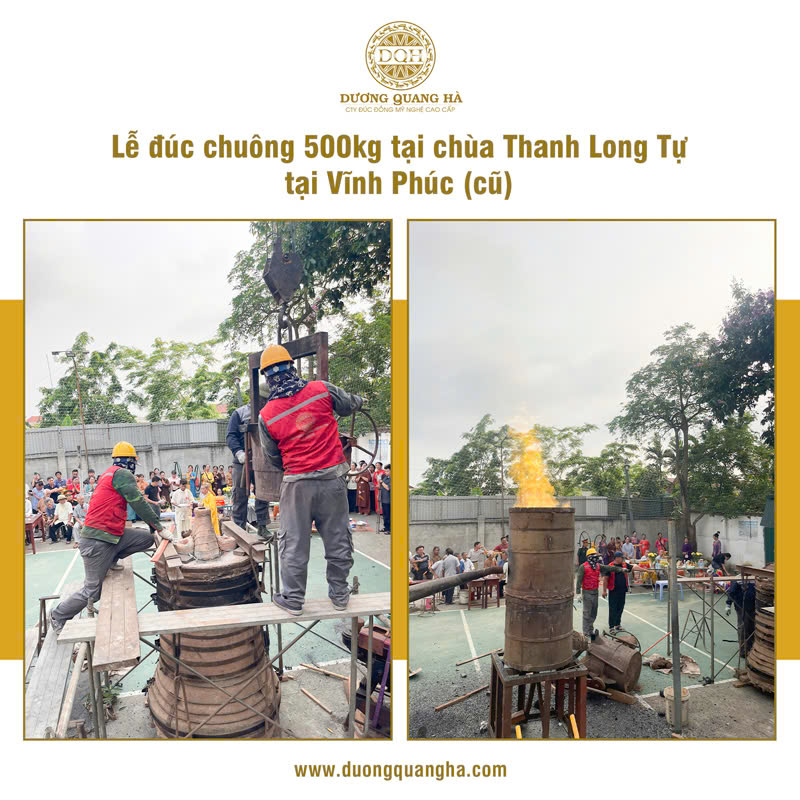 LỄ ĐÚC ĐẠI HỒNG CHUNG CHO CHÙA THANH LONG TỰ, VĨNH PHÚC (CŨ)