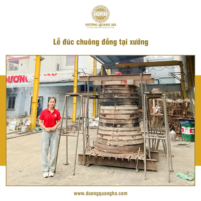 LỄ ĐÚC ĐẠI HỒNG CHUNG TẠI XƯỞNG ĐÚC ĐỒNG DƯƠNG QUANG HÀ