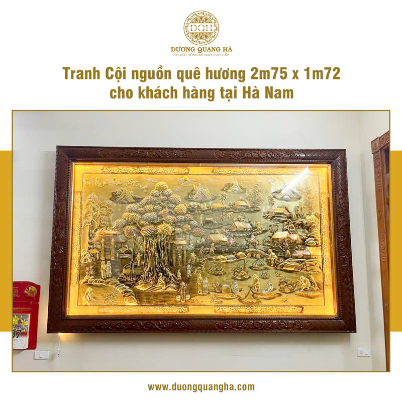 TRANH CỘI NGUỒN QUÊ HƯƠNG CHO KHÁCH HÀNG HÀ NAM