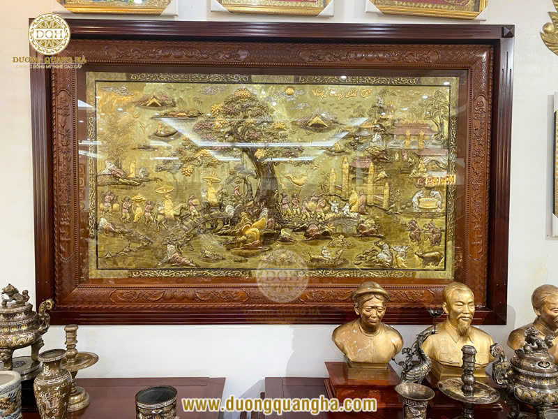 Tranh đồng mỹ nghệ - Tinh hoa nghệ thuật đúc đồng truyền thống