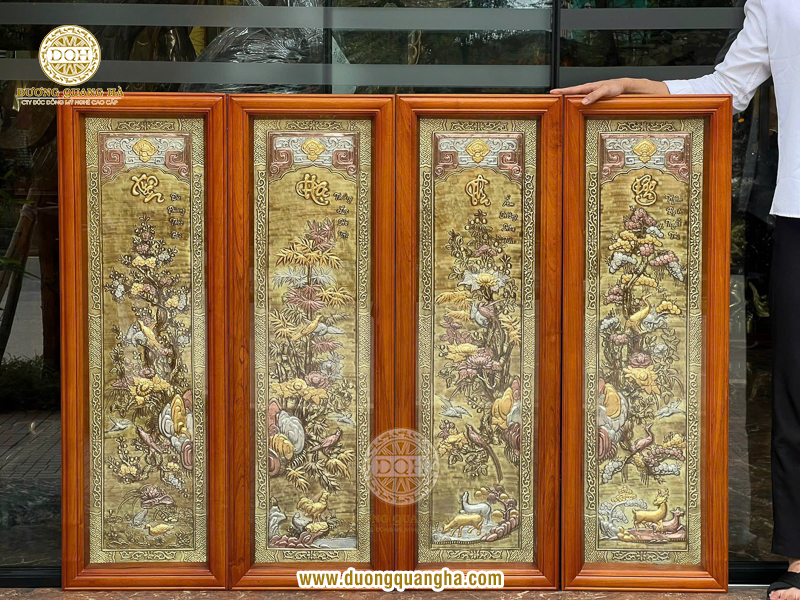 Tranh tứ quý treo ở những vị trí nào, theo hướng nào thì chuẩn phong thủy?