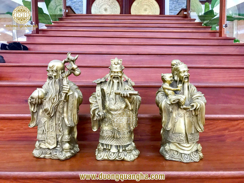 Tượng đồng Phúc Lộc Thọ: Ý nghĩa, cách chọn và bài trí chuẩn phong thủy