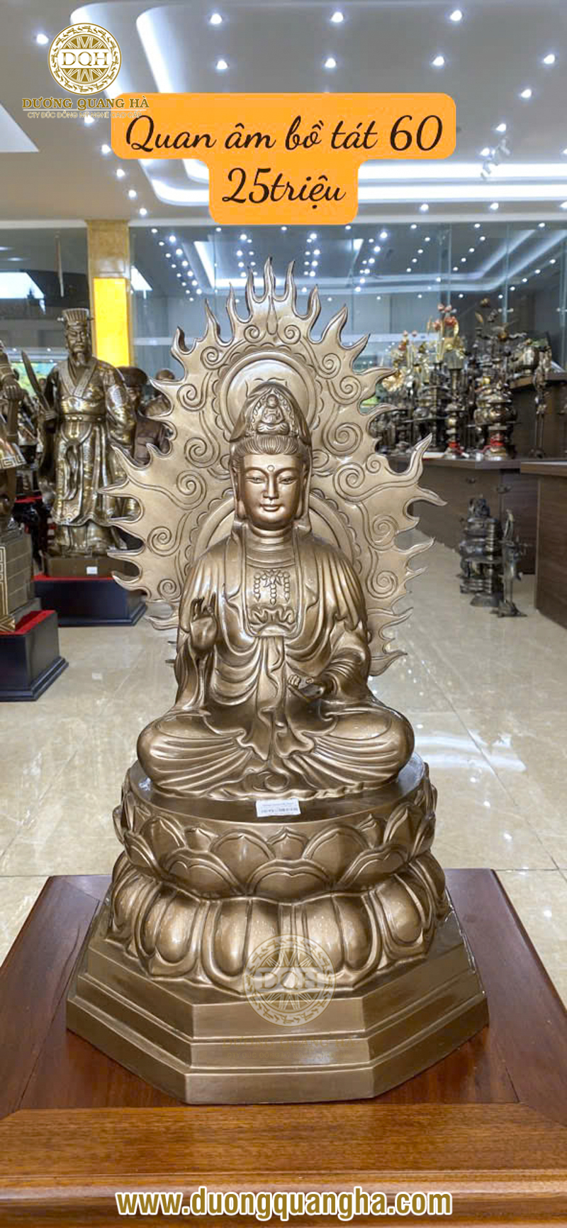 Tư vấn chọn chất liệu tượng Phật Quan Thế Âm Bồ Tát phù hợp nhất cho gia chủ